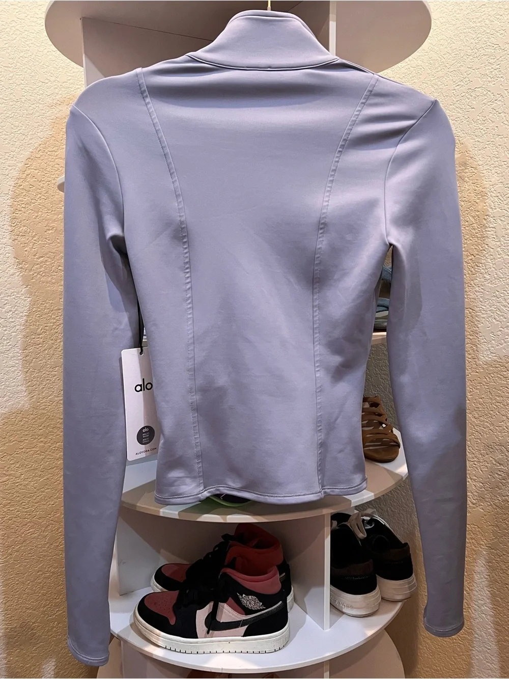ALO Yoga Airlift Winter Warm Radiant Full-Zip Jacket Winter Frost XS NWT!!